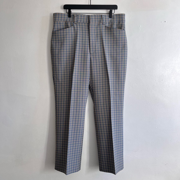 Vintage Men’s Talon Plaid Dress Pants - Picture 1 of 6